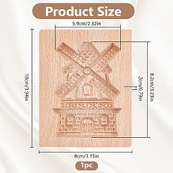 Beech Wood Cookie Molds&nbsp;AJEW-WH0083-59C