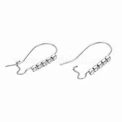 304 Stainless Steel Hoop Earrings Findings Kidney Ear Wires&nbsp;LS-STAS-N092-138B-01