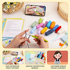 DIY Coaster Knitting Kits&nbsp;DIY-SC0029-67
