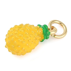 Rack Plating Brass Enamel Charms&nbsp;KK-P287-09G