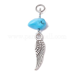 Gemstone Chip Pendants&nbsp;PALLOY-JF02299-01