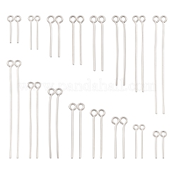395Pcs 8 Style 304 Stainless Steel Eye Pins&nbsp;STAS-FS0001-21