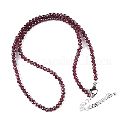 Natural Garnet Beaded Necklaces&nbsp;NJEW-K114-B-A04