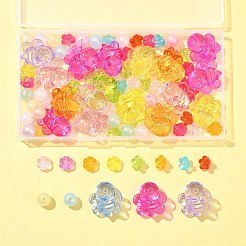 80Pcs 4 Styles Transparent Acrylic Beads&nbsp;MACR-FS0001-61