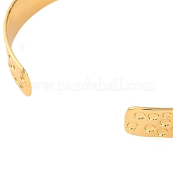 Rack Plating Brass Cuff Bracelets for Women&nbsp;BJEW-M040-12G-02