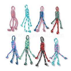8Pcs Polyester & Spandex Parachute Cord Pendant Decorations&nbsp;HJEW-JM03792