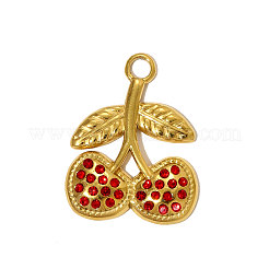 304 Stainless Steel Rhinestone Pendants&nbsp;STAS-OY005-44G