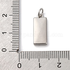 Brass Pave Natural Shell Rectangle Charms&nbsp;KK-P308-03P