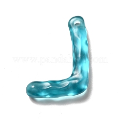 Transparent Resin Alphabet Pendants&nbsp;LS-RESI-C028-02L