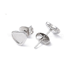 Non-Tarnish 304 Stainless Steel Stud Earring Finding&nbsp;EJEW-I285-43P