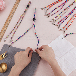 8Pcs 4 Colors Ethnic Style Cotton Cord Napkin Clip&nbsp;AJEW-FG0005-37