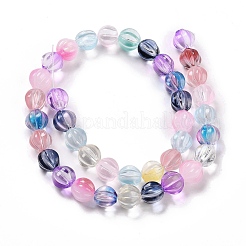 Transparent Glass Beads Strands&nbsp;GLAA-F114-02B