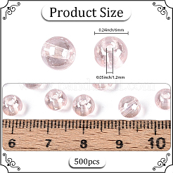 500Pcs Transparent Glass Seed Beads&nbsp;SEED-PA0001-08B