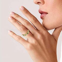 304 Stainless Steel Micro Pave Cubic Zirconia Rotating Finger Rings&nbsp;WGCDCC2-01