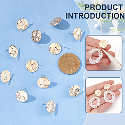 12Pcs Brass Stud Earring Findings&nbsp;KK-BC0011-35