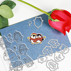 PVC Plastic Stamps & Carbon Steel Cutting Dies Stencils&nbsp;DIY-BC0005-73