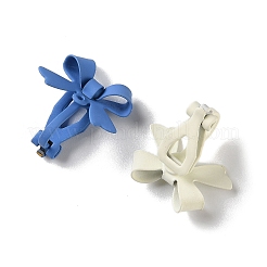 Spray Printed Alloy Clip on Earring Findings&nbsp;PALLOY-P318-01M