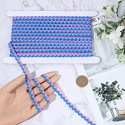 1 Roll Polyester with Paillette Wavy Fringe Trim Ribbon&nbsp;OCOR-GF0005-72C