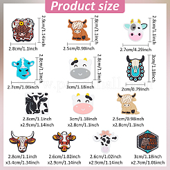 13 Styles Cattle Food Grade Eco-Friendly Silicone Focal Beads&nbsp;SIL-AN0001-04