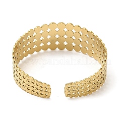 304 Stainless Steel Cuff Bangles&nbsp;BJEW-K267-01G