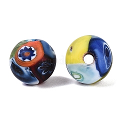 Handmade Millefiori Glass Lampwork Round Beads&nbsp;LA-N001-01B-13MM