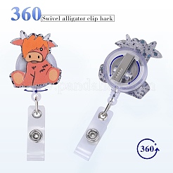Acrylic & ABS Plastic Badge Reel&nbsp;AJEW-SZ0002-49B