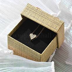 304 Stainless Steel Crystal Rhinestone Pendant Cable Chain Necklaces for Women&nbsp;LS-NJEW-C062-01A-G