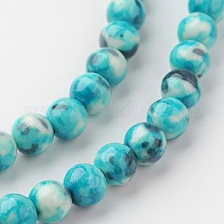 Natural Ocean White Jade Bead Strands&nbsp;G-G916-6mm-04