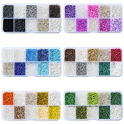 100G 10 Colors Glass Seed Beads&nbsp;SEED-YW0002-89A