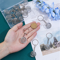 Iron Spiral Bead Cage Keychain&nbsp;KEYC-DC00004
