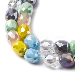 Electroplate Opaque Glass Beads Strands&nbsp;GLAA-Q009-05A