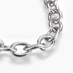 Tarnish Resistant 304 Stainless Steel Cable Chain Bracelets&nbsp;BJEW-P239-05