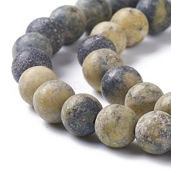 Natural Yellow Turquoise(Jasper) Beads Strands&nbsp;X-G-H245-02B