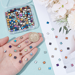 270Pcs 15 Colors Electroplated Frosted Synthetic Non-magnetic Hematite Beads&nbsp;G-UN0001-32