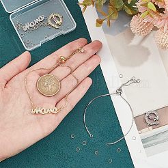 12Pcs 4 Colors Half Finished Rack Plating Brass Chain Bracelets&nbsp;KK-NB0002-71