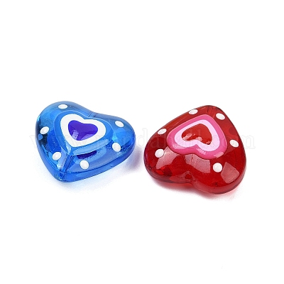 Handmade Lampwork Beads Strands&nbsp;LAMP-R004-06B-01-1
