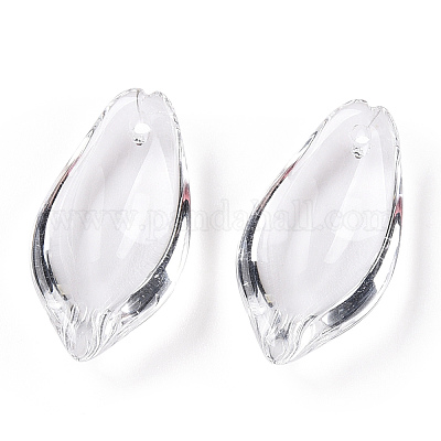 Transparent Glass Petal Beads&nbsp;GLAA-N001-10-1
