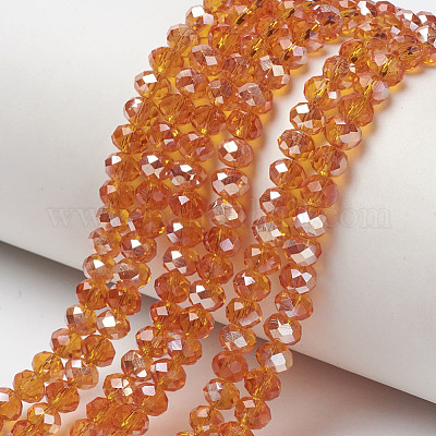 Electroplate Glass Beads Strands&nbsp;EGLA-A034-T4mm-K16-1