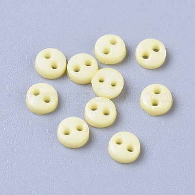 Nylon Tiny Button&nbsp;BUTT-WH0014-28N-1