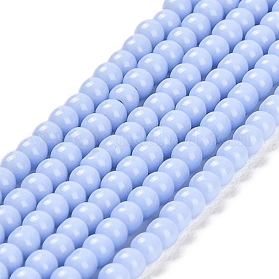 Imitation Jade Glass Beads Strands&nbsp;GLAA-K062-A01-04-1