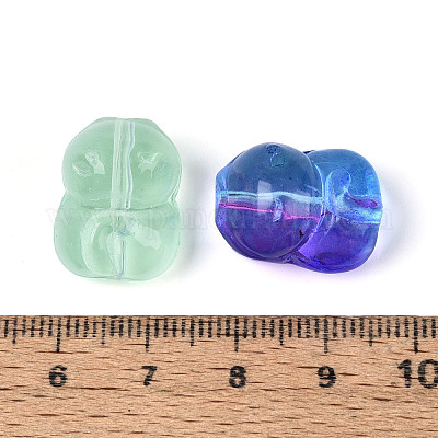 Baking Paint Transparent Glass Beads&nbsp;DGLA-T004-43M-1
