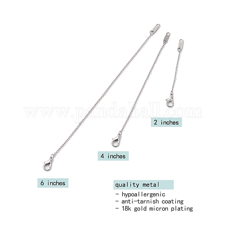 3Pcs 3 Styles Brass Lobster Claw Clasps&nbsp;FIND-JF00130-01-1