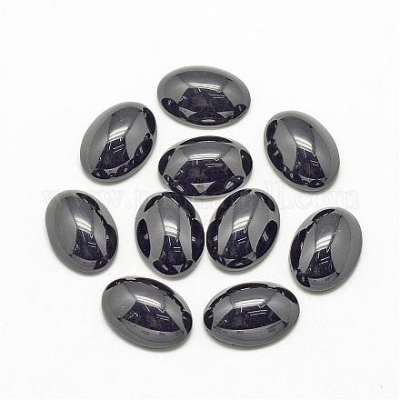 Natural Black Stone Cabochons&nbsp;G-R415-14x10-46-1