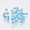 Imitation Austrian Crystal Beads, Grade AAA, K9 Glass, Faceted, Bicone, Deep Sky Blue, 3x3mm, Hole: 0.7~0.9mm
