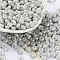 3/0 Glass Seed Beads, Opaque Colours Luster, Round, Gainsboro, 5~5.5x3~3.5mm, Hole: 1.5~1.6mm, about 3488pcs/pound
