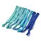 8Pcs 4 Colors Flat Polyester Elastic Cord, Elastic Band, Diary Notebook Accessories, Mixed Color, 452x15mm, 8pcs/set