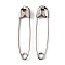 Iron Safety Pins, Platinum, 26x6x2mm, Hole: 2.5mm