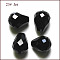 Imitation Austrian Crystal Beads, Grade AAA, K9 Glass, Faceted, Drop, Black, 10x12mm, Hole: 0.9~1.5mm