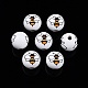 Bees Theme Printed Wooden Beads&nbsp;WOOD-D006-05-3
