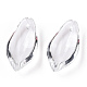 Transparent Glass Petal Beads&nbsp;GLAA-N001-10-4
